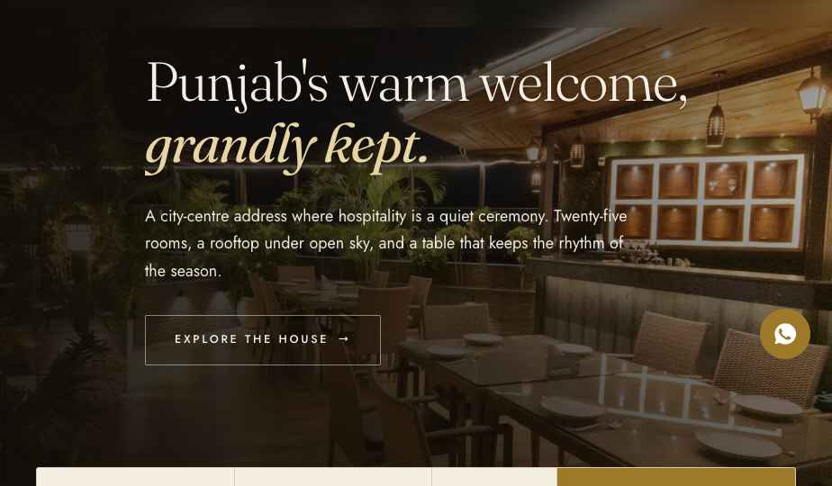 The Grand Ambassador hotel website, designed and built by GrowMint
